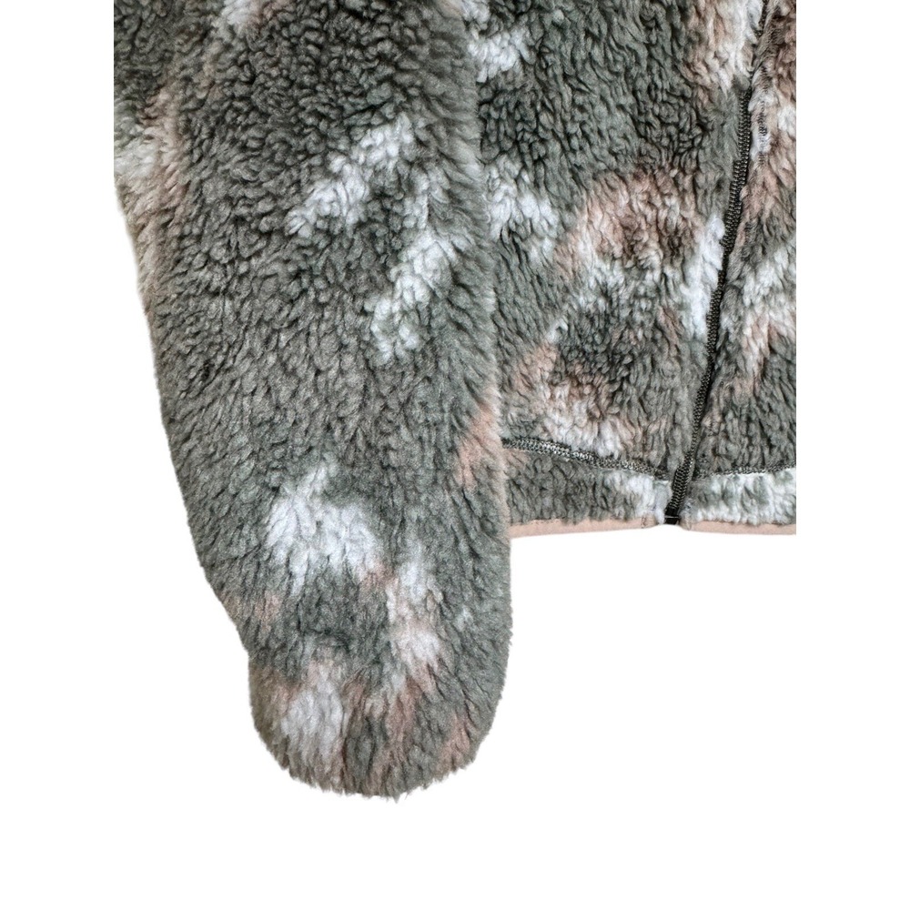 Patagonia Classic Retro-X Fleece Jacket Snow Pine‎ Garden Green Women's Small - Picture 6 of 10